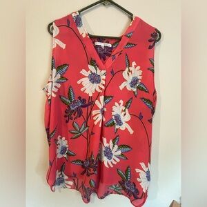 Violet & Claire Sleeveless Top Size XL Coral